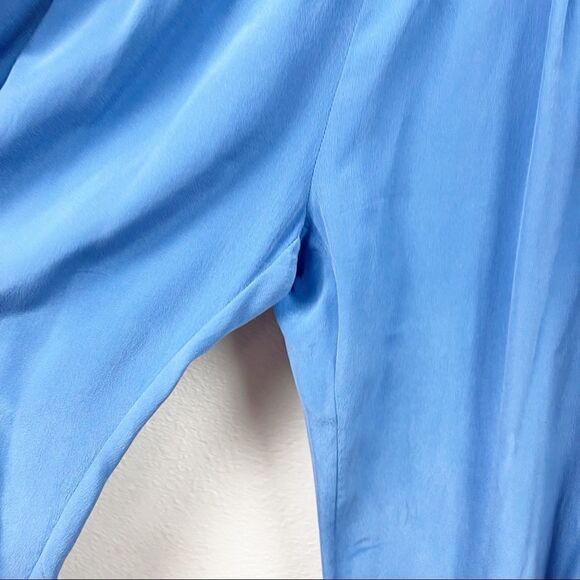 Joie Blue Silk Tank Top Jumpsuit Medium - Picture 6 of 12